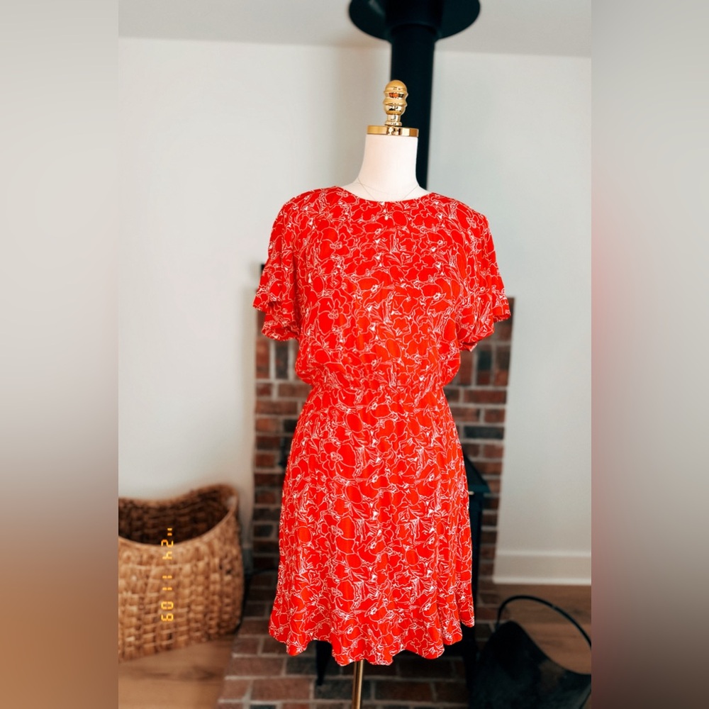 & Other Stories size EUR 38 NET red mini dress